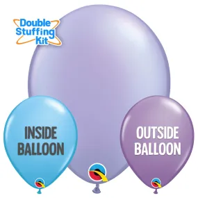 11 inch QUALATEX PEARL LAVENDER BLUE - DOUBLE-STUFFING KIT