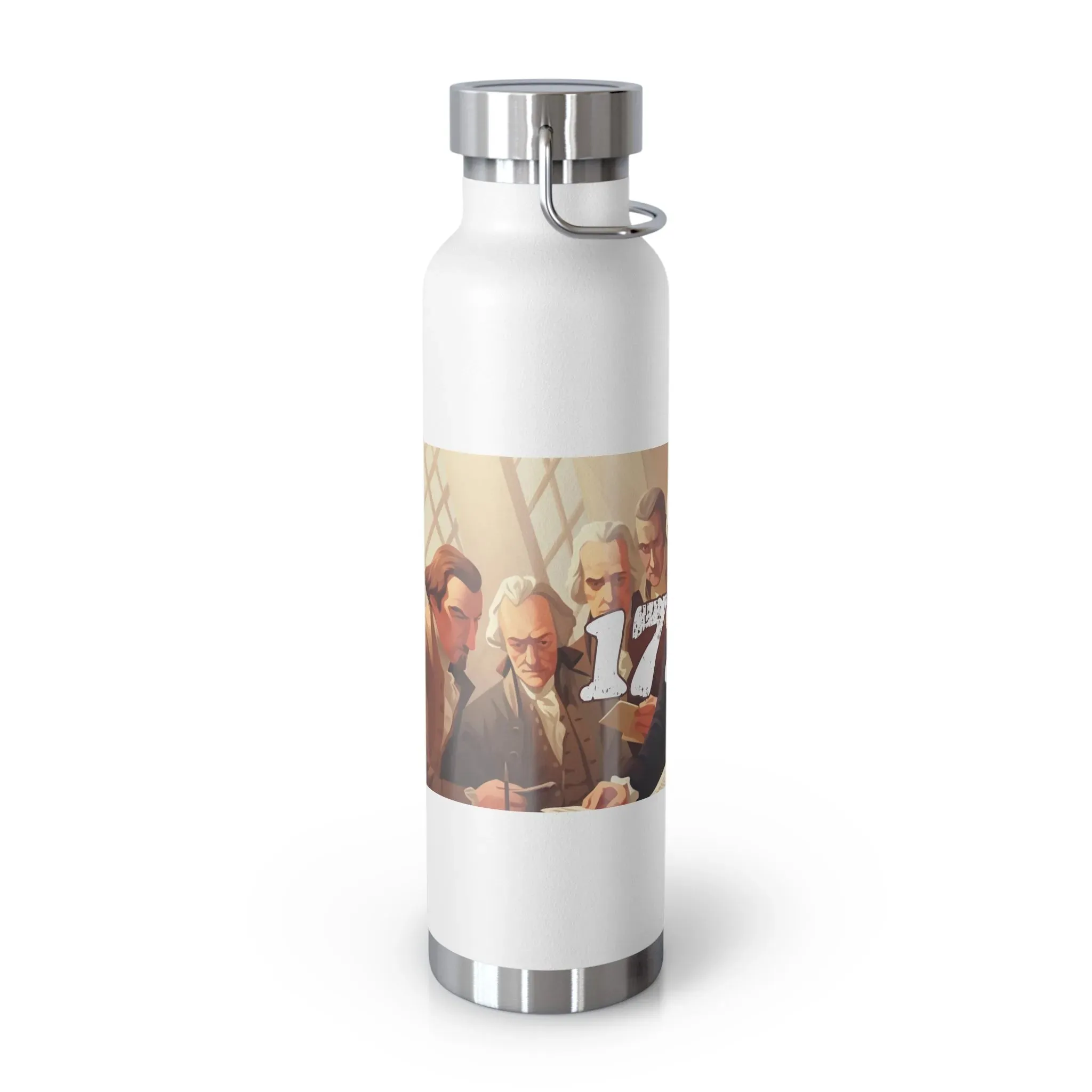 1776 Declaration of Independence Copper Vacuum Insulated Bottle, 22oz