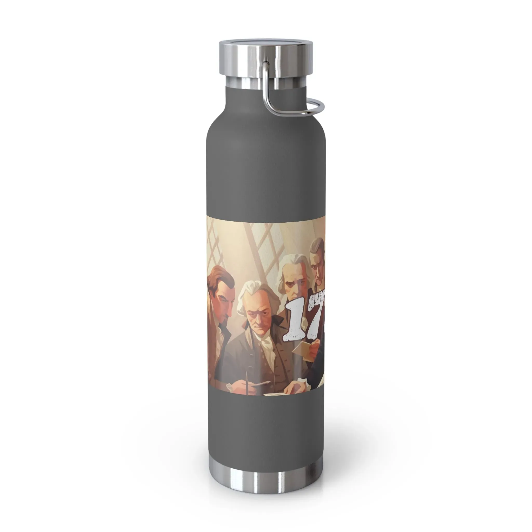 1776 Declaration of Independence Copper Vacuum Insulated Bottle, 22oz