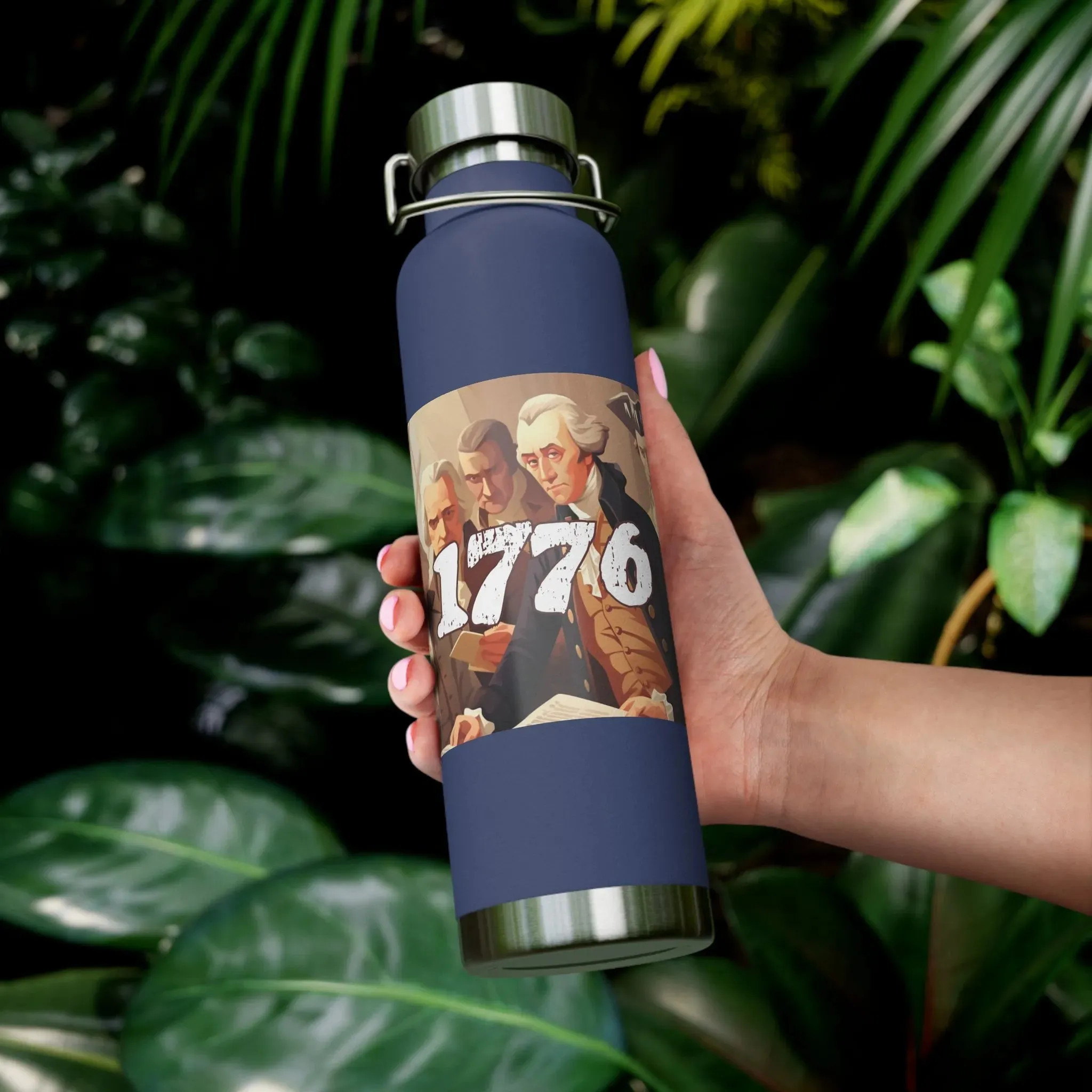 1776 Declaration of Independence Copper Vacuum Insulated Bottle, 22oz