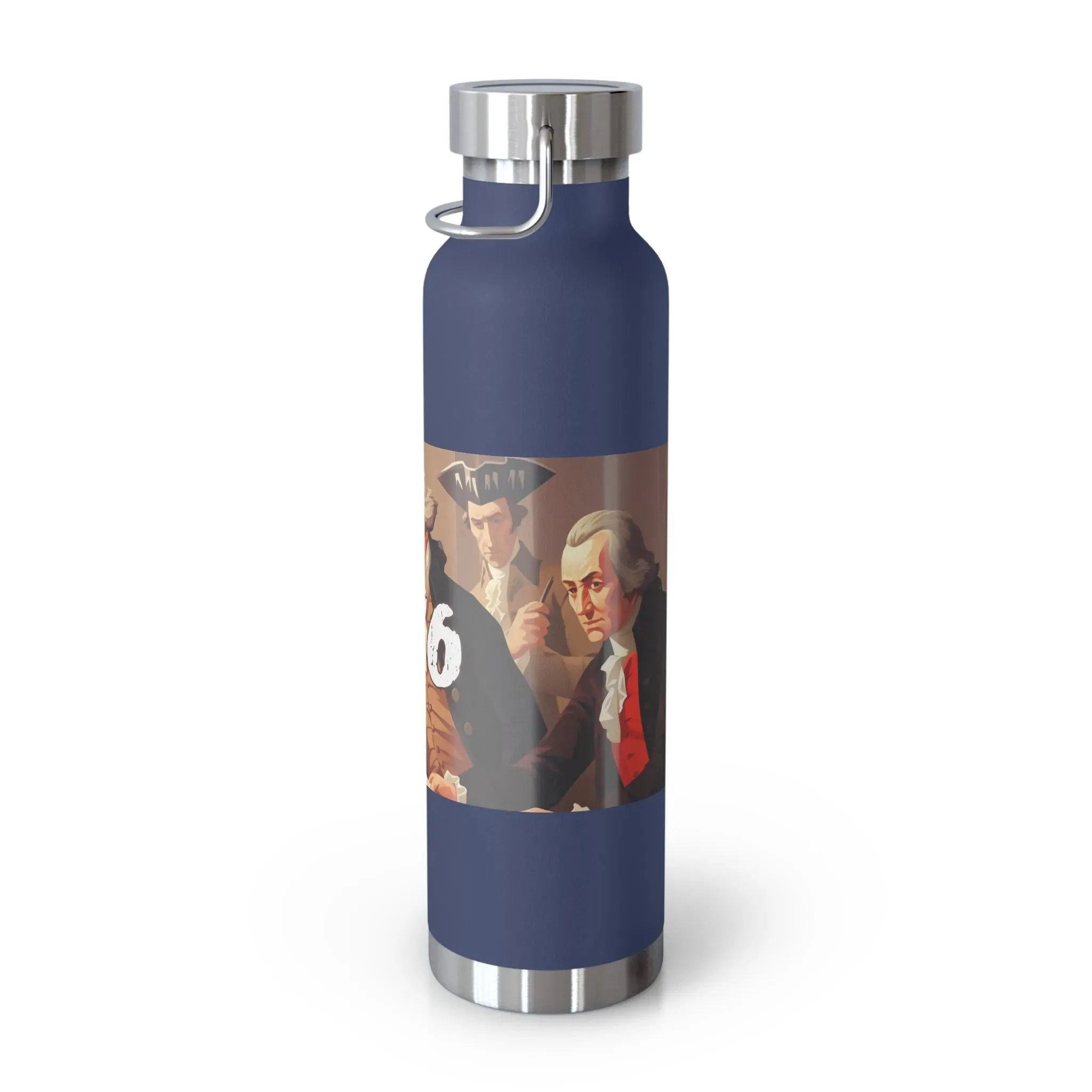 1776 Declaration of Independence Copper Vacuum Insulated Bottle, 22oz
