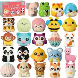 24 PCS Squishies for Kids Bulk 4th July Independence Day Party Favors 3-6,8-12 Prizes, and Rewards for School Classroom Treasure Box, Birthday Goodie Bags,Pinata Fillers Claw Machine fillers