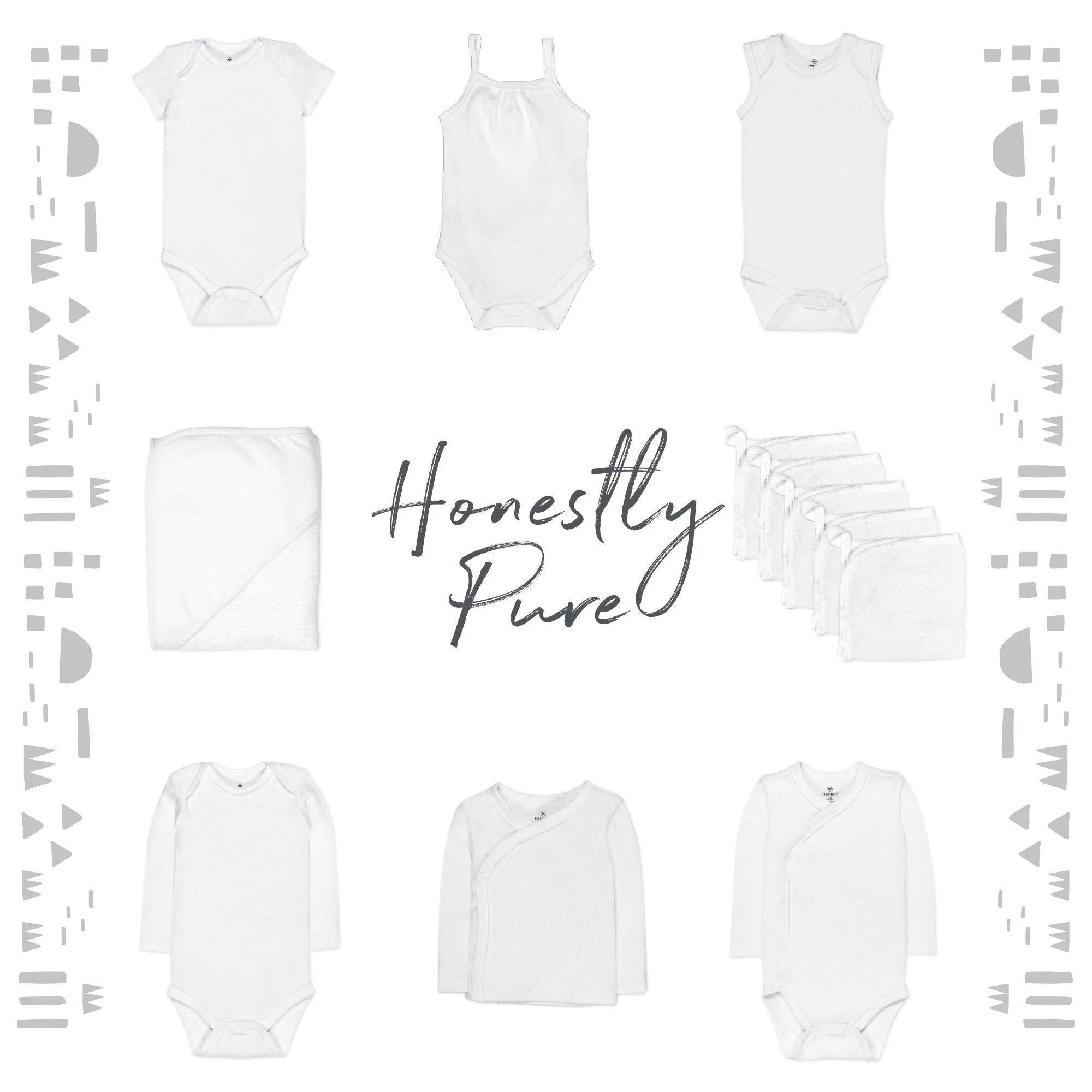 5-Pack Organic Cotton Short Sleeve Bodysuits