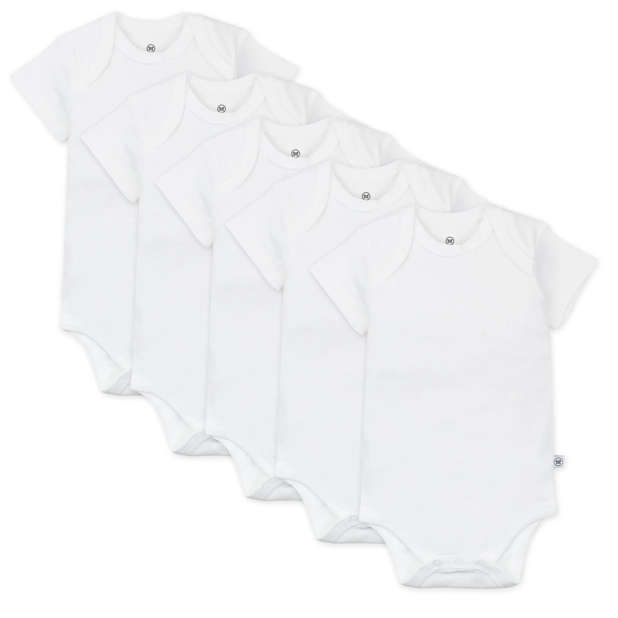 5-Pack Organic Cotton Short Sleeve Bodysuits