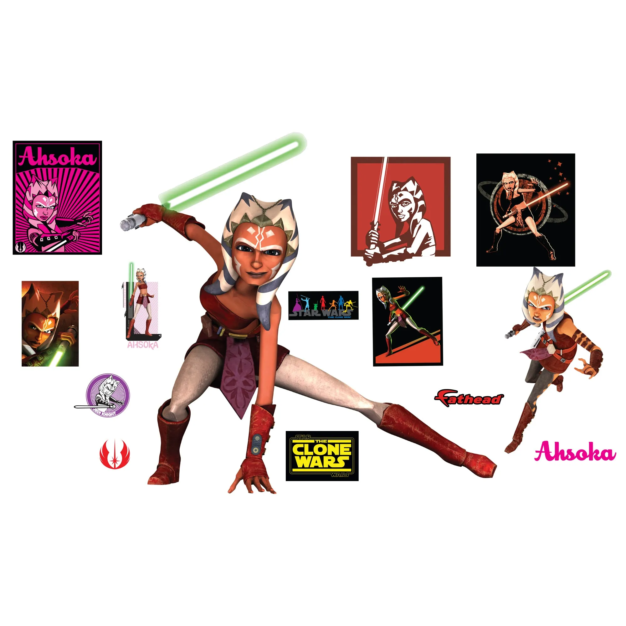 Ahsoka Tano - Star Wars: Clone Wars - Officially Licensed Removable Wall Decal