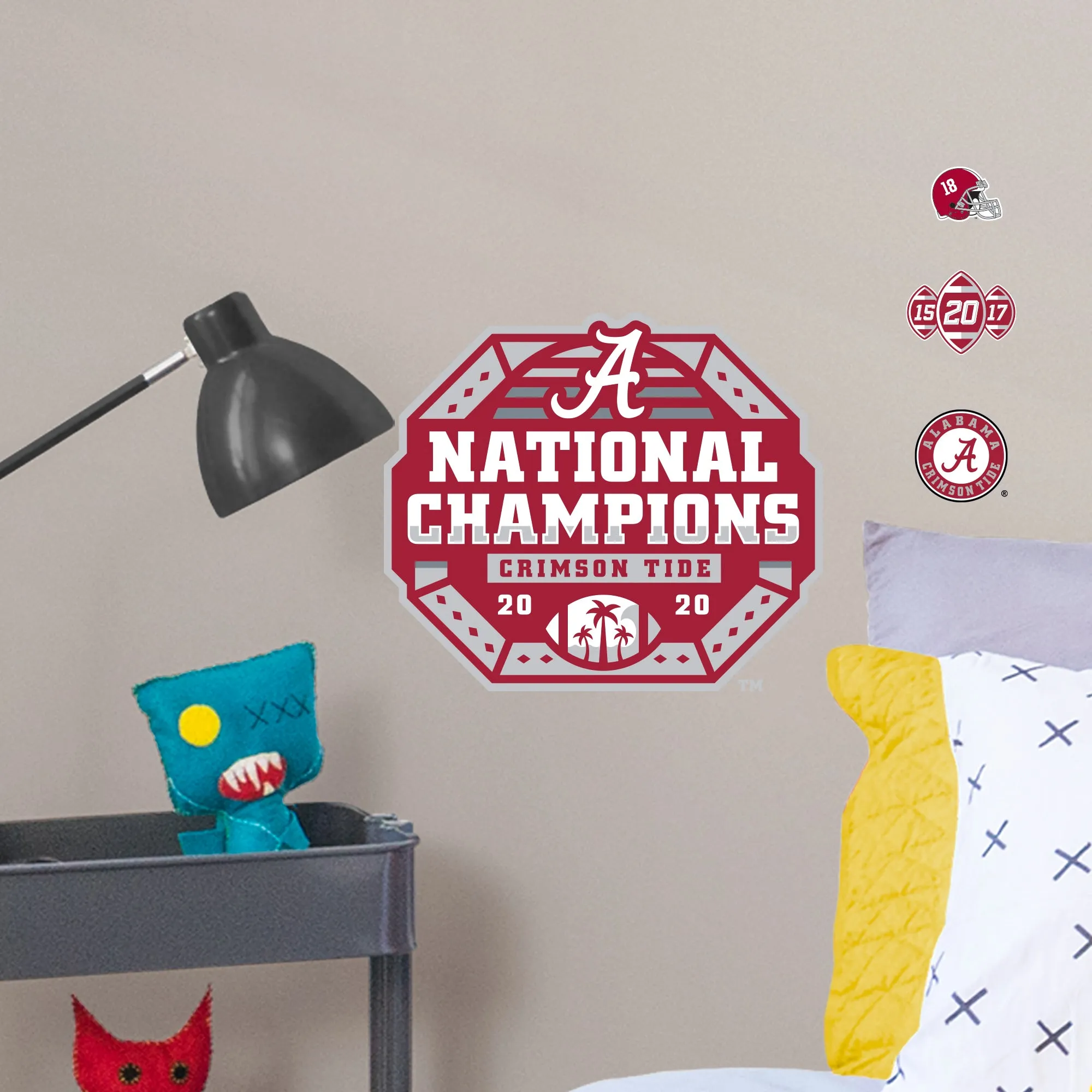 Alabama Crimson Tide 2020 Champions Logo  - Officially Licensed NCAA Removable Wall Decal