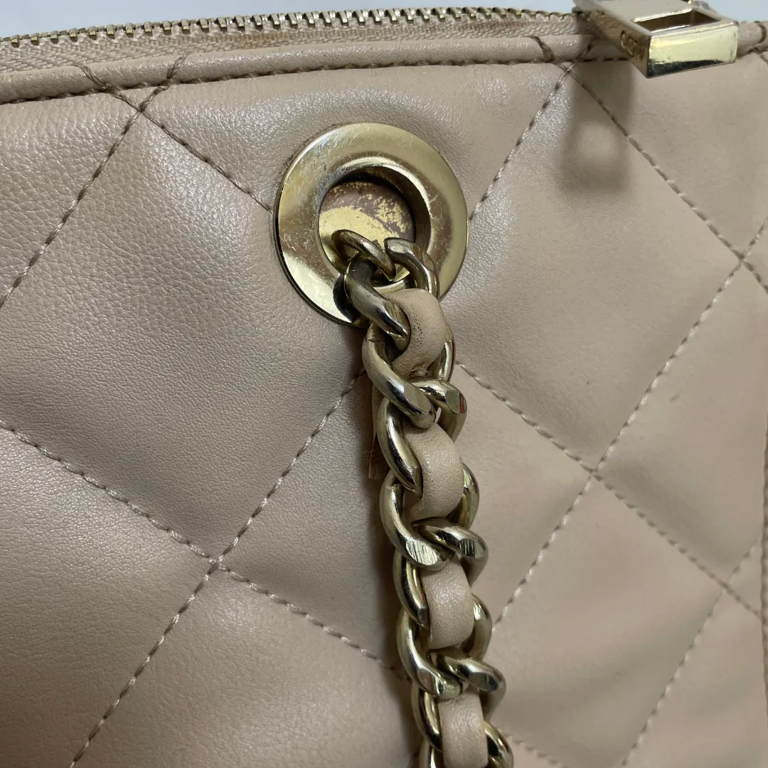 ALDO Beige Quilted Large Shoulder Bag | Pre Loved |