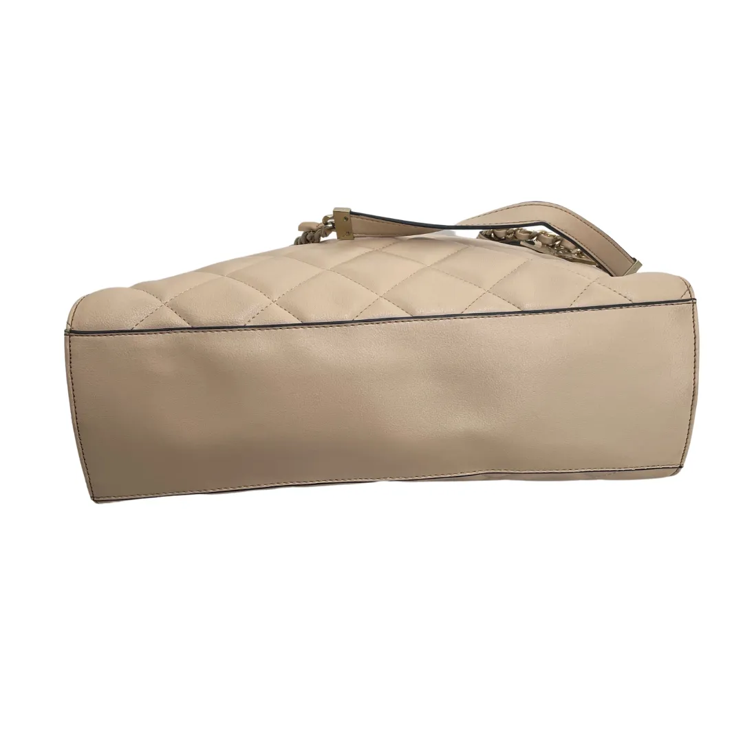ALDO Beige Quilted Large Shoulder Bag | Pre Loved |