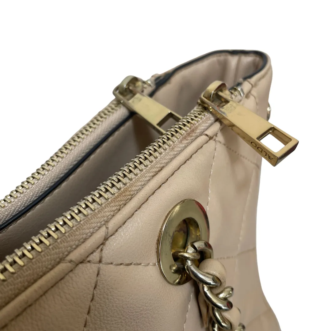 ALDO Beige Quilted Large Shoulder Bag | Pre Loved |