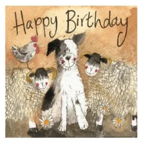 Alex Clark Collie Club Birthday Card