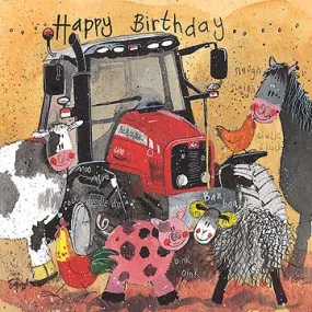 Alex Clark Tractor Birthday  Card