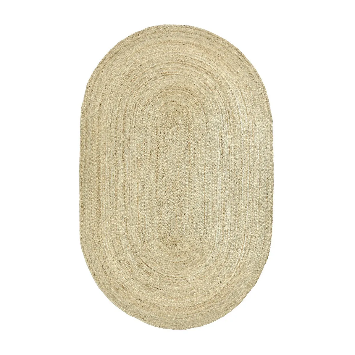 Amber Braided Oval Jute Rug