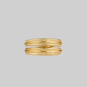 AWAKEN. Feather Wrap Gold Ring