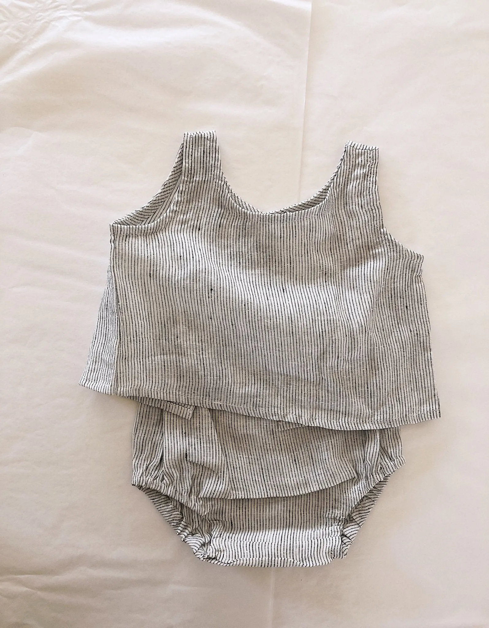 Baby Beach Stripe linen set