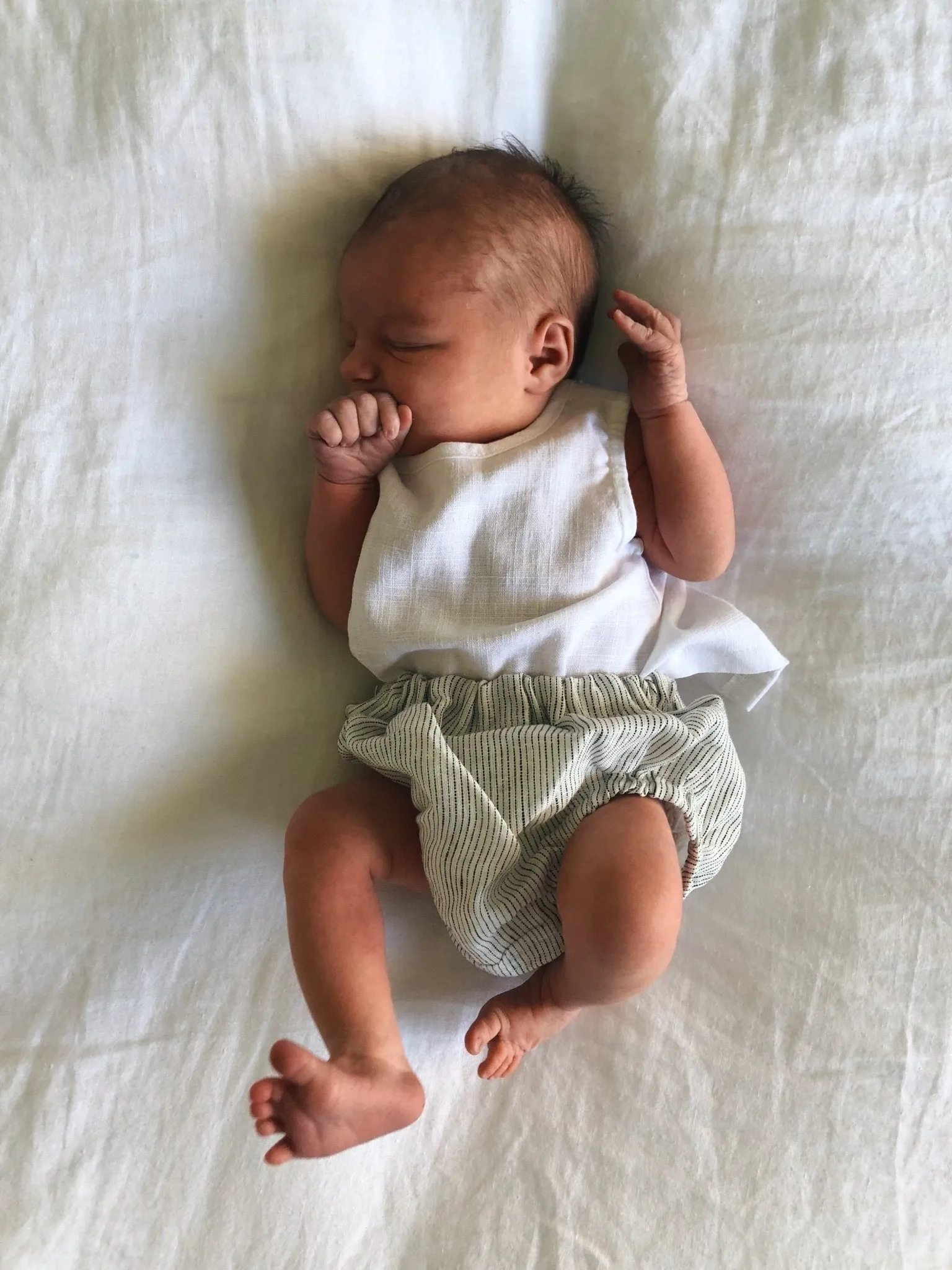 Baby Beach Stripe linen set
