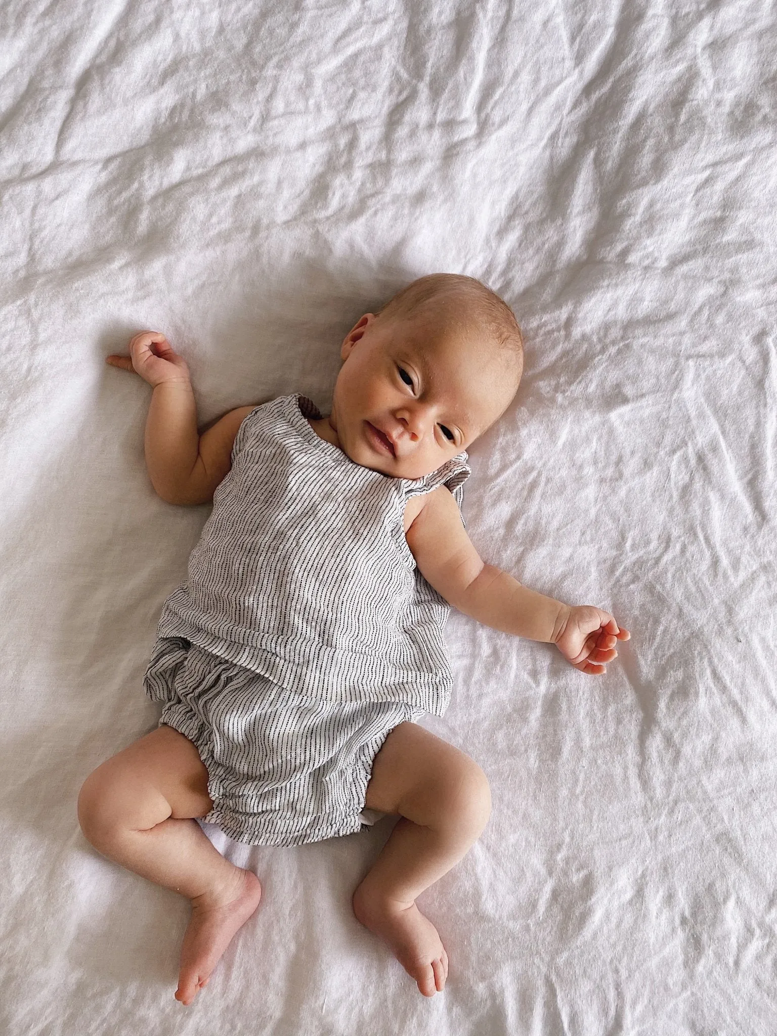 Baby Beach Stripe linen set
