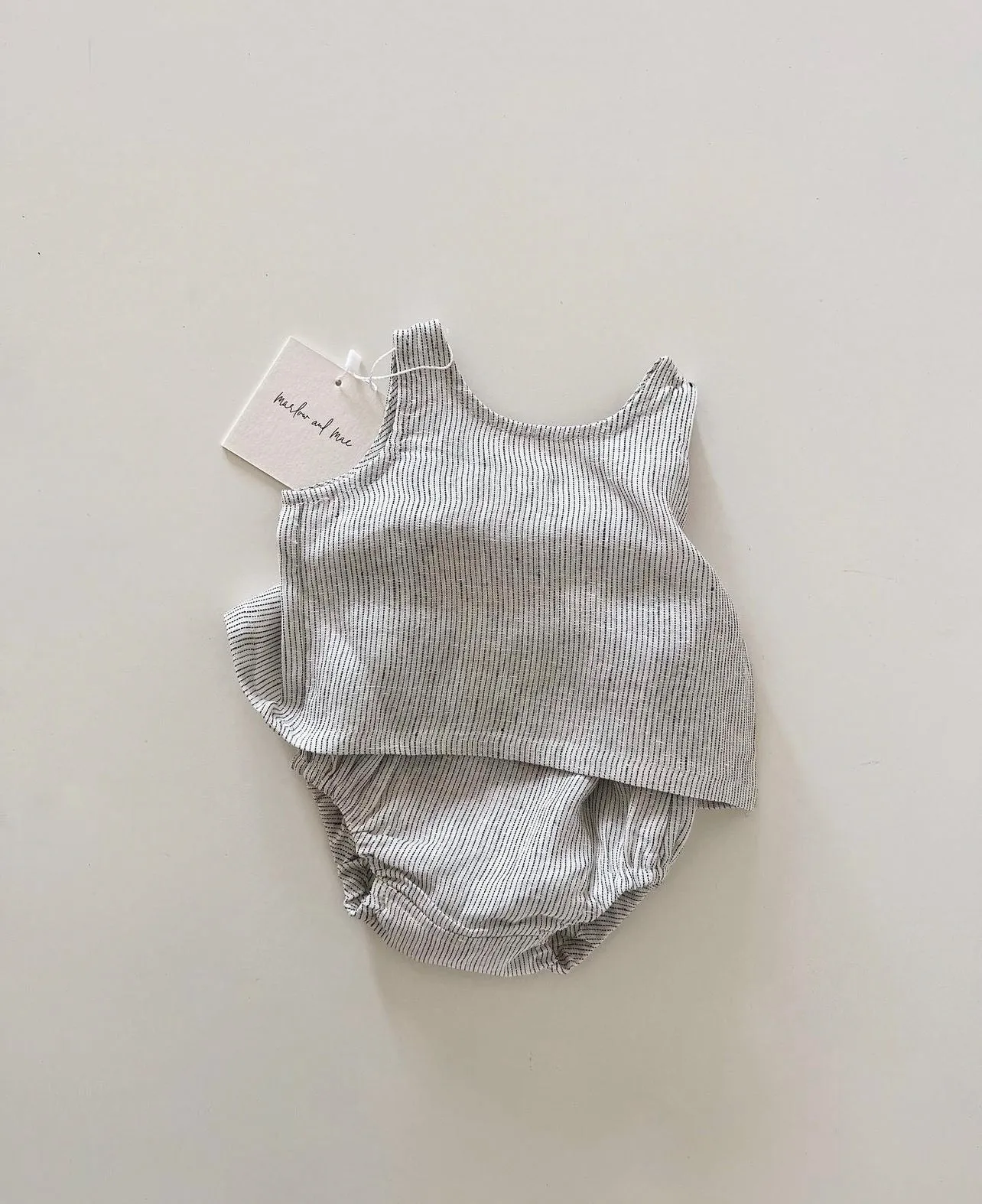 Baby Beach Stripe linen set