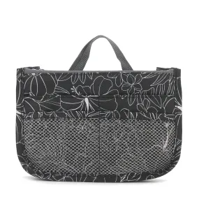 Bag Organizer Makiko Small Hibiscus Lines Black