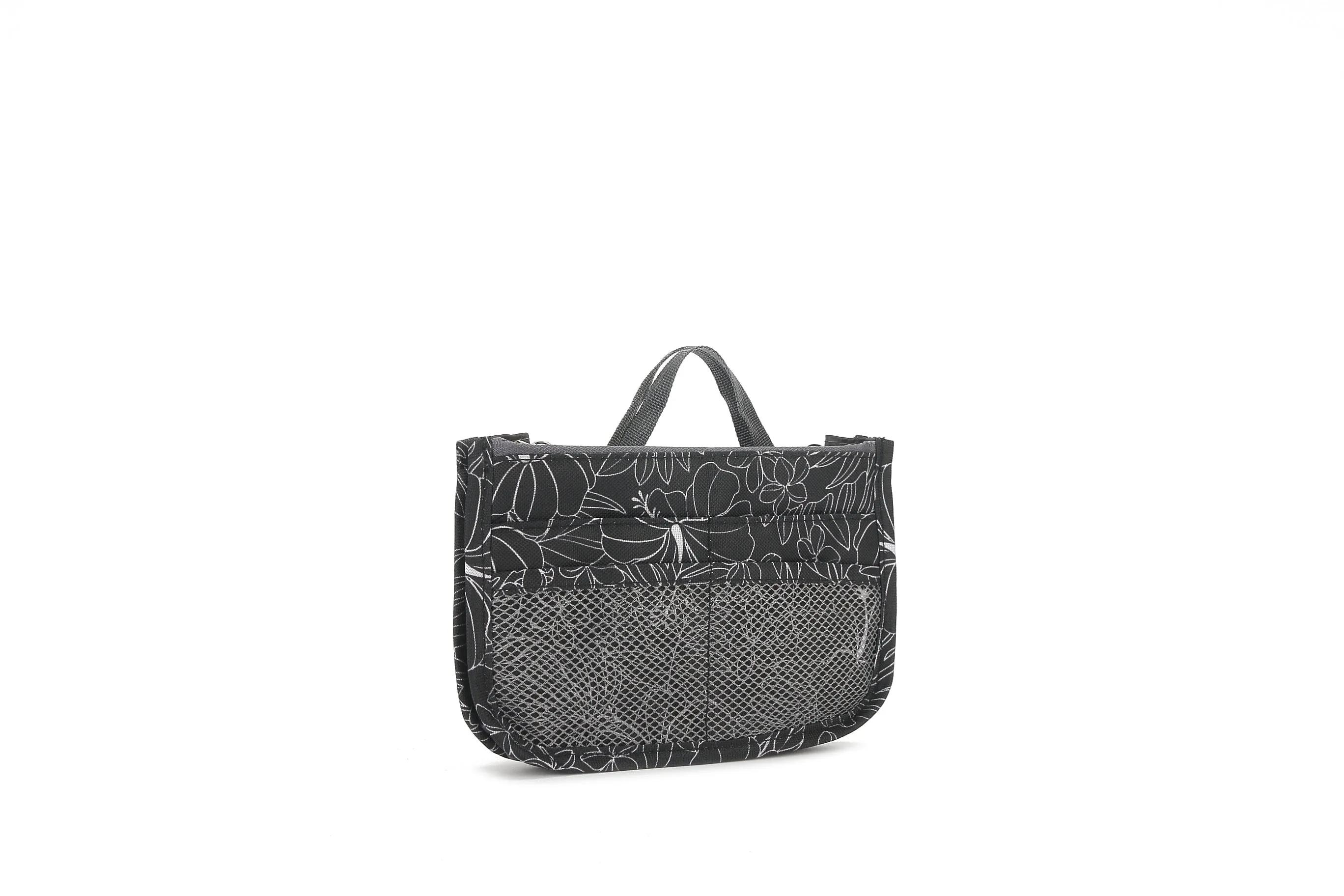 Bag Organizer Makiko Small Hibiscus Lines Black