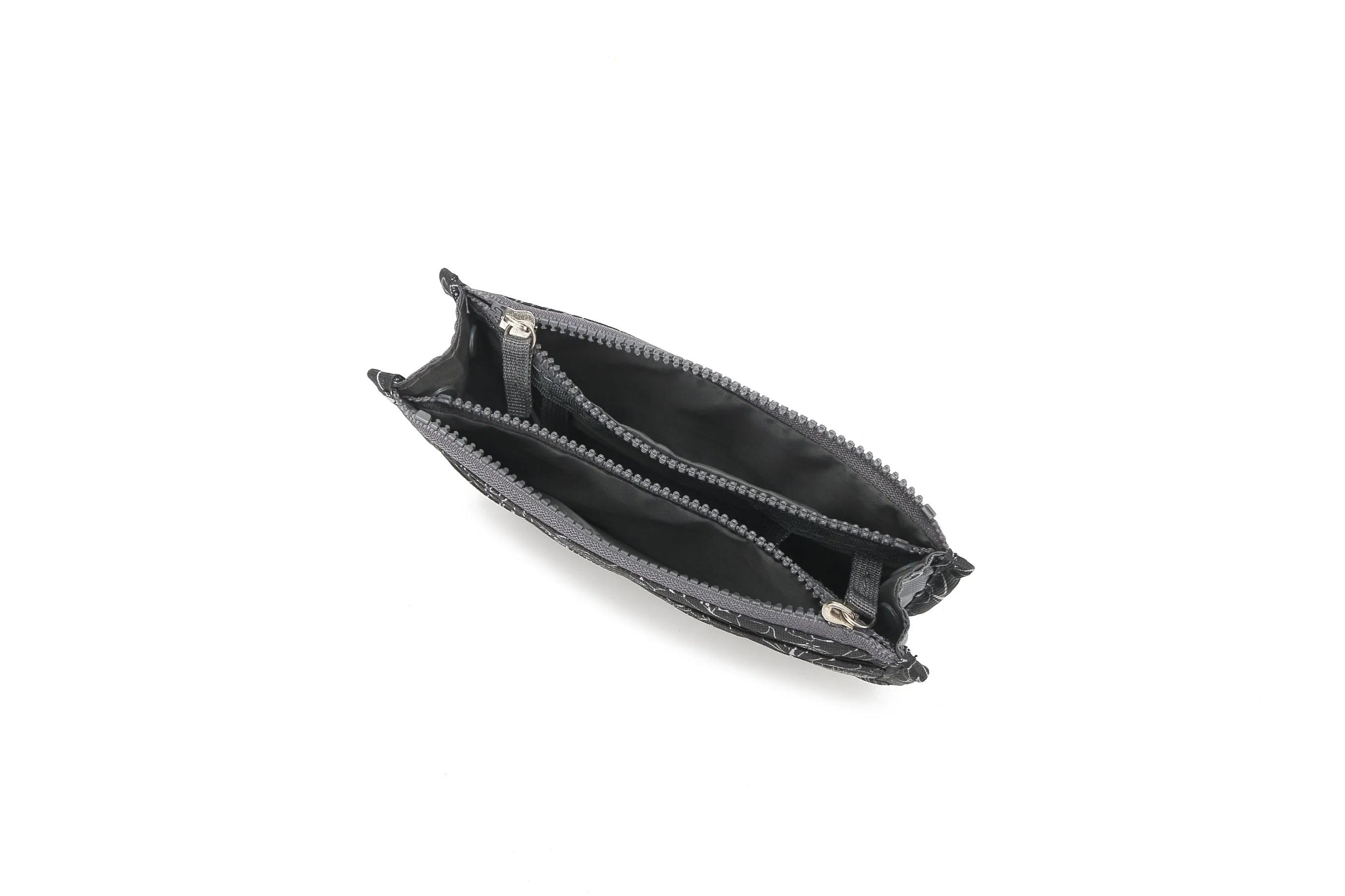 Bag Organizer Makiko Small Hibiscus Lines Black
