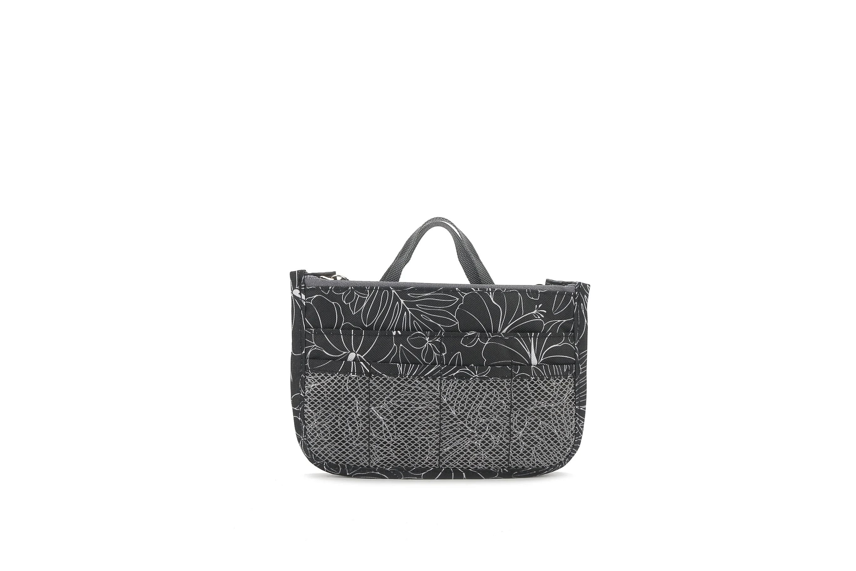 Bag Organizer Makiko Small Hibiscus Lines Black