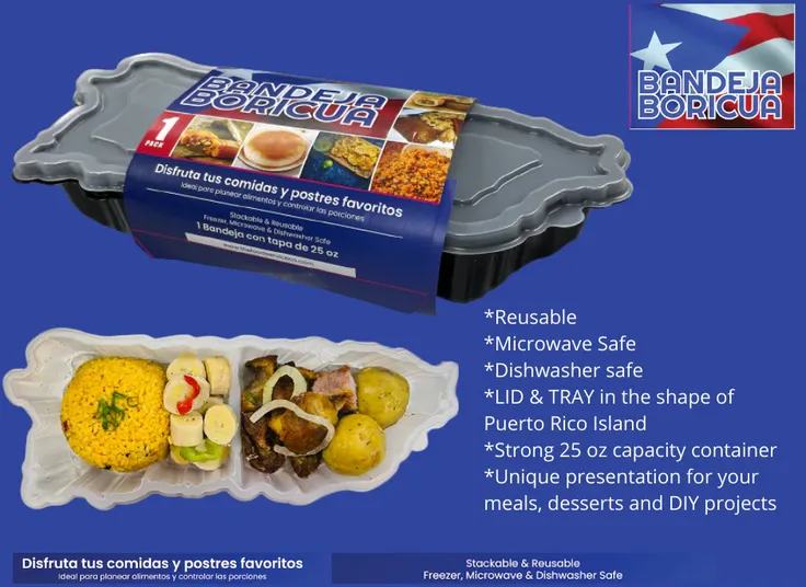Premium Puerto Rican-Themed Storage Tray Shaped Like Puerto Rico