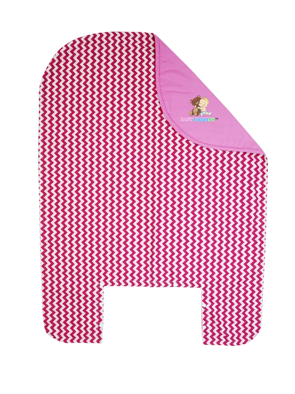 Bed Cover - Pink Zigzag Chevron
