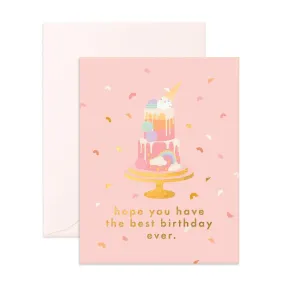 Best Birthday Cake Greeting Card