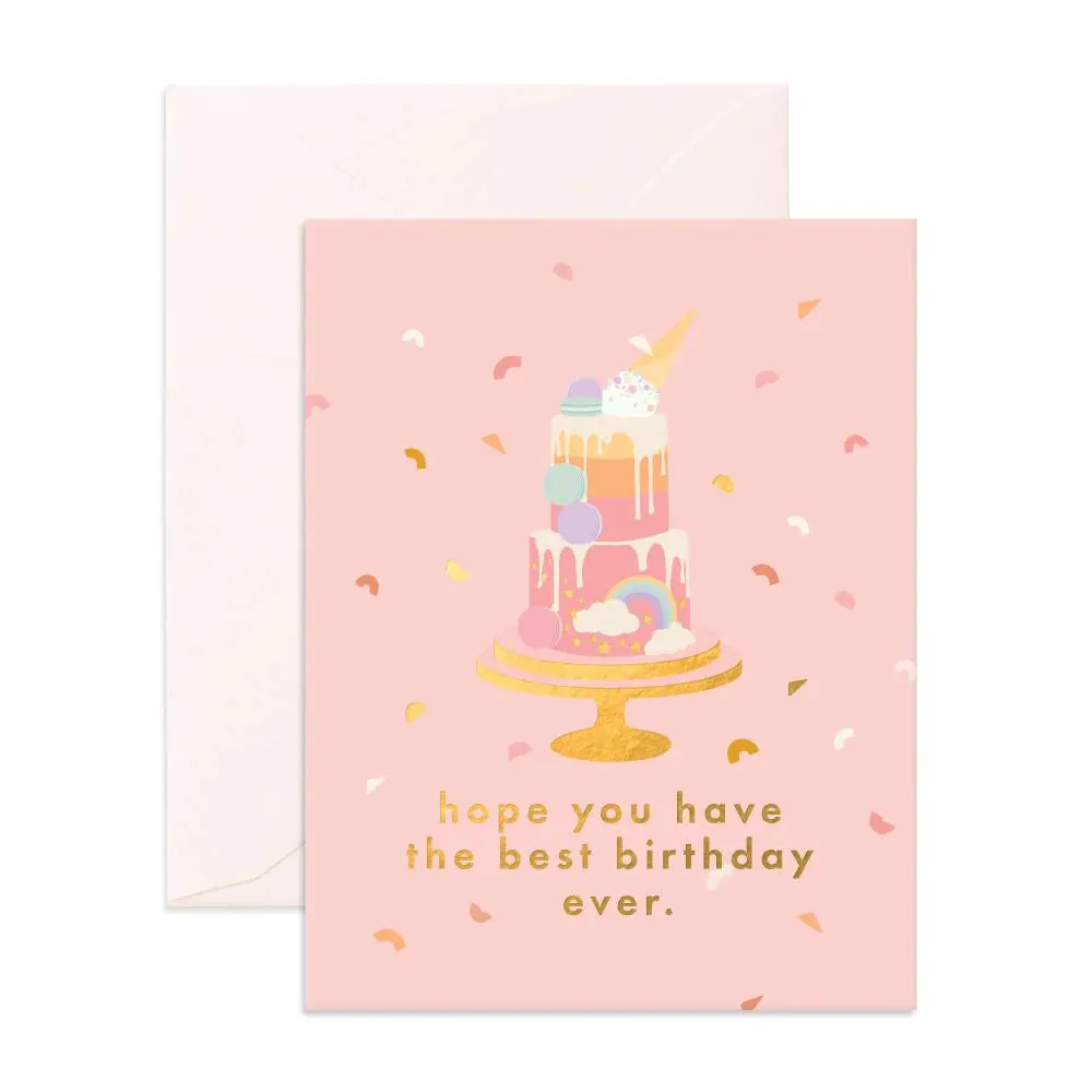 Best Birthday Cake Greeting Card