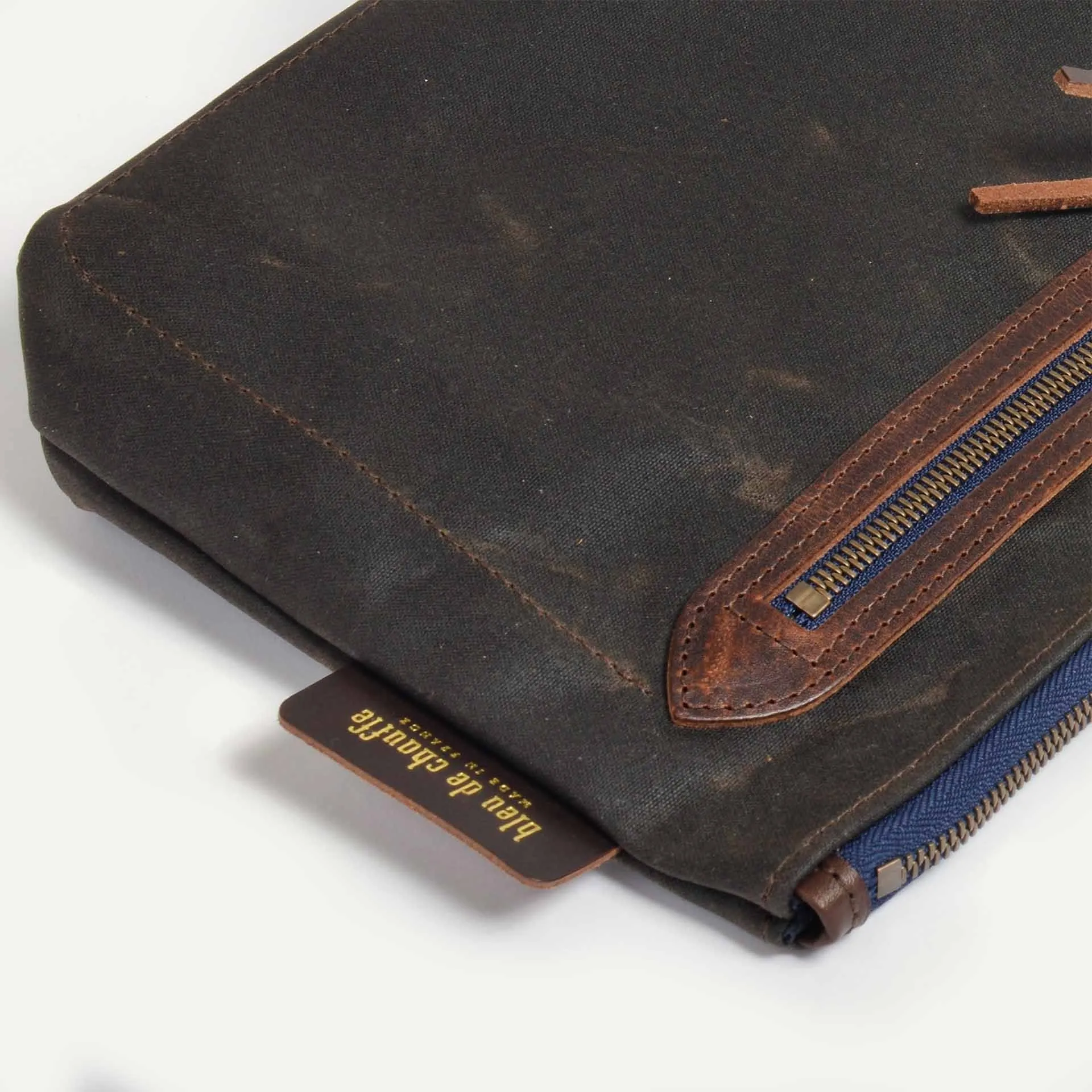 Bleu De Chauffe, Zebre Vanity Case, Khaki Wax