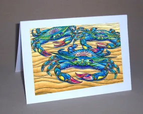 Blue Crabs Notecard