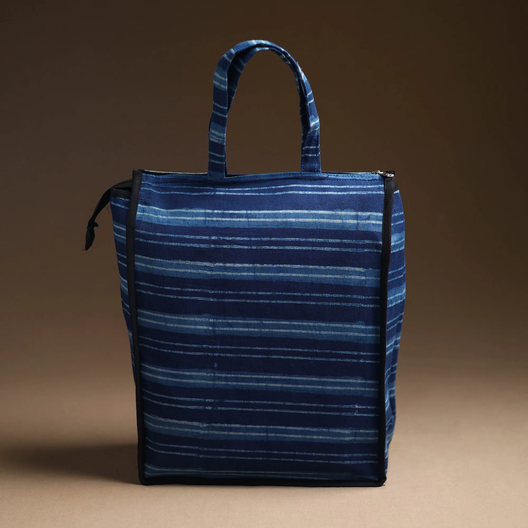 Blue - Handcrafted Cotton Shopping Bag 09
