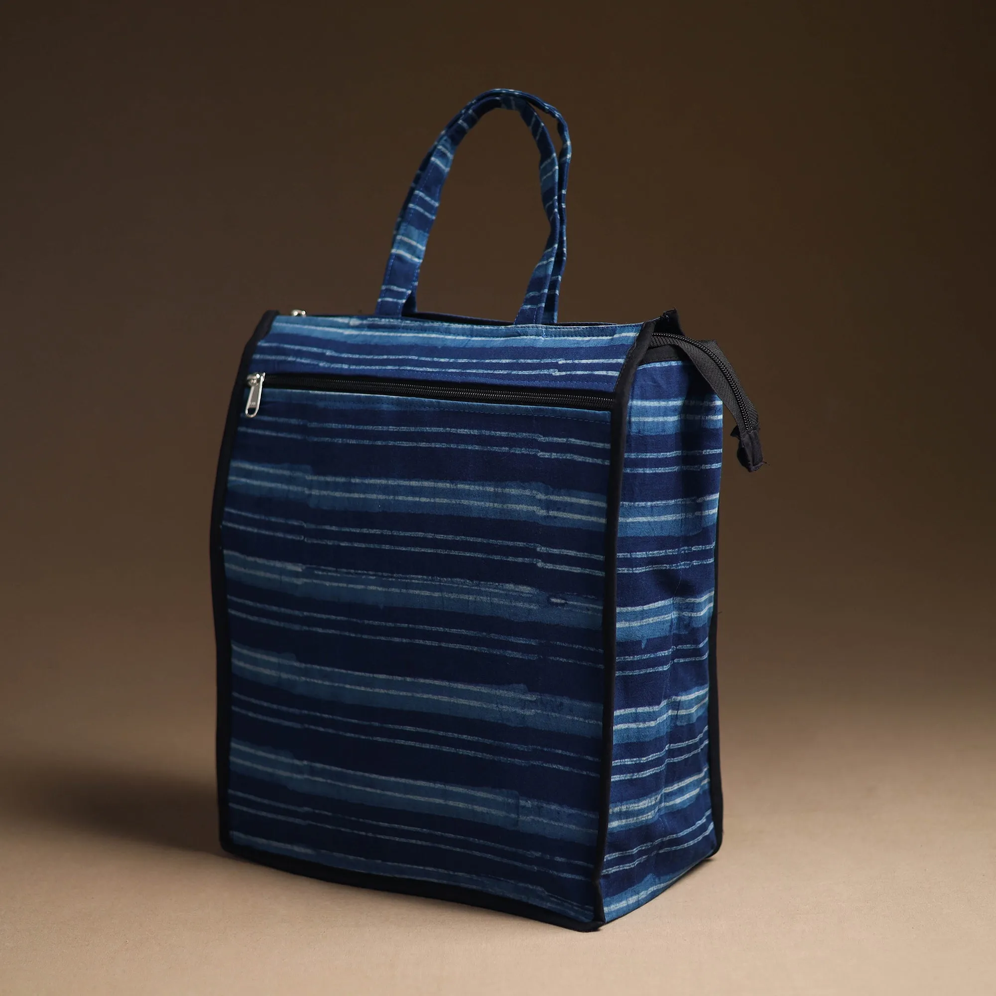 Blue - Handcrafted Cotton Shopping Bag 09