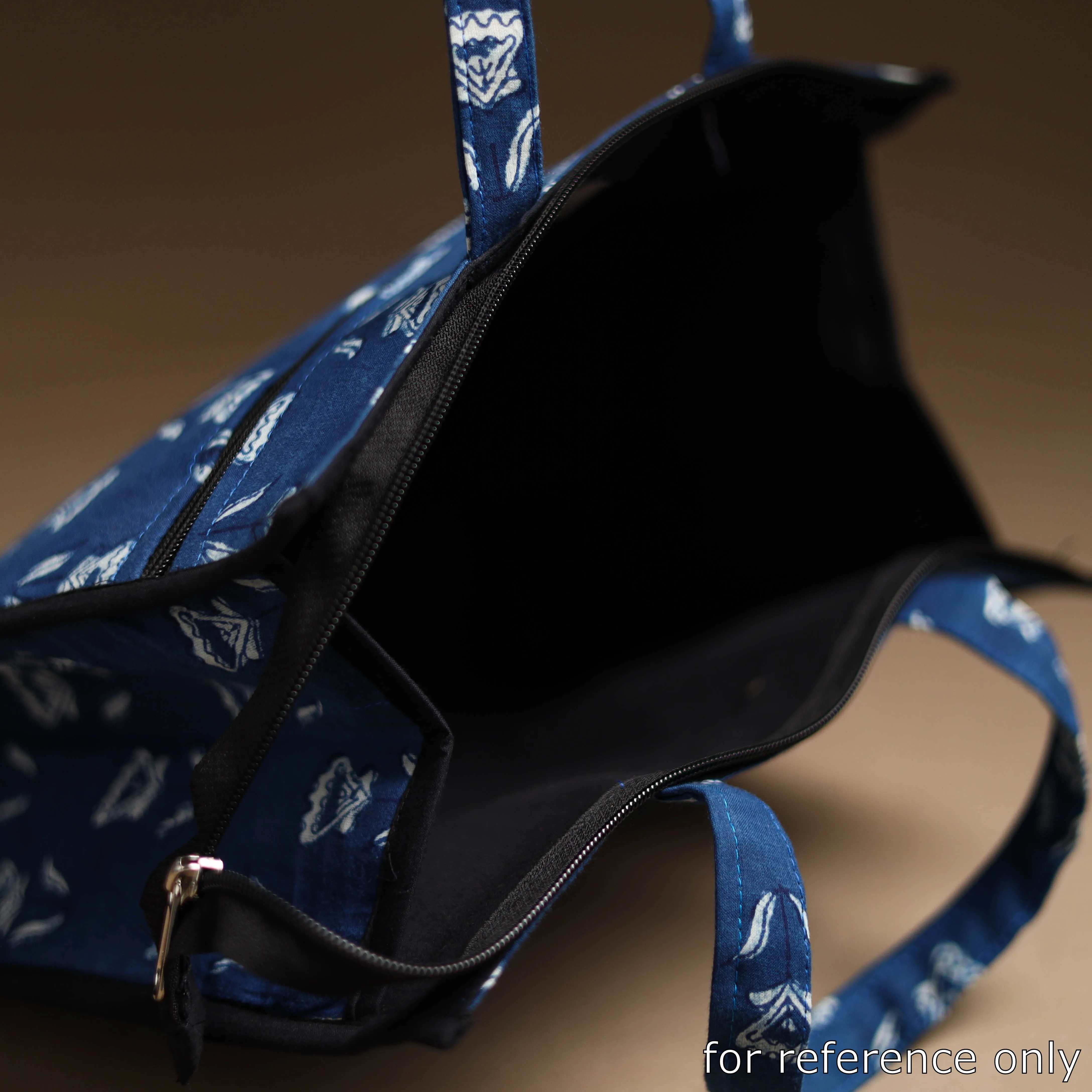 Blue - Handcrafted Cotton Shopping Bag 09