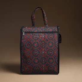 Blue - Handcrafted Cotton Shopping Bag 19
