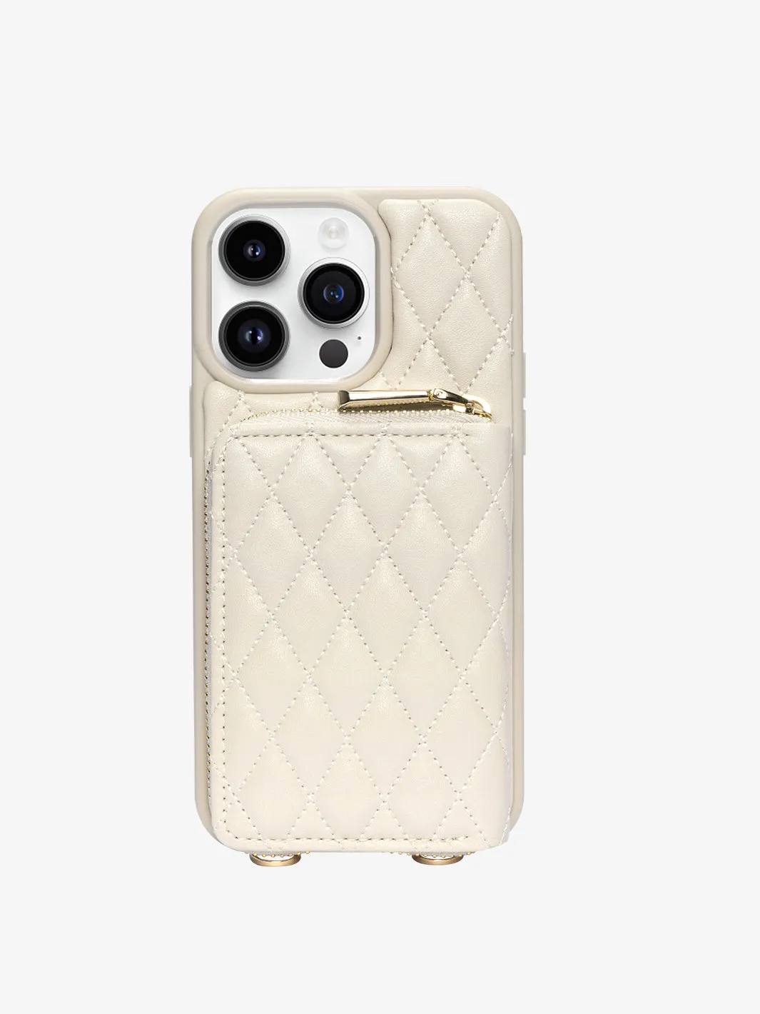 BraidTrend- Rope Style Strap Phone Case in Beige