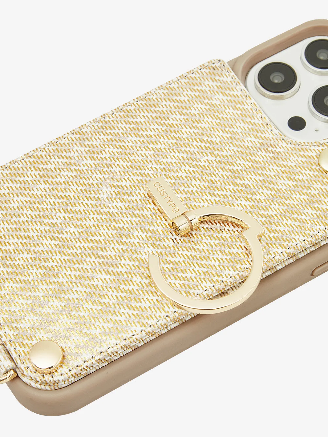 BraidTrend- Rope Style Strap Phone Case in Beige