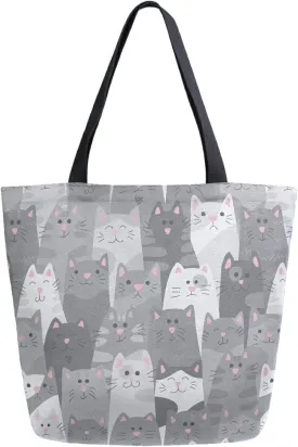 Chic Fashion Pattern Printed Extra Large Shoulder Tote Bag for Beach Travel Weekender Gym Grocery Shopping