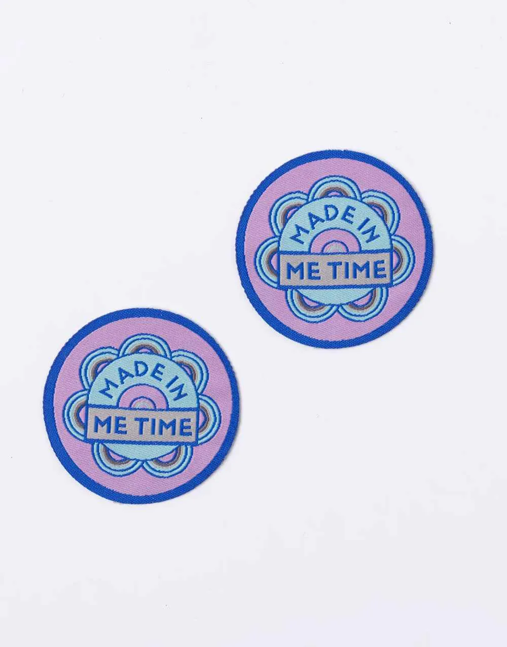 Circular Made in Me Time, Iron on Patches - Pack of 2