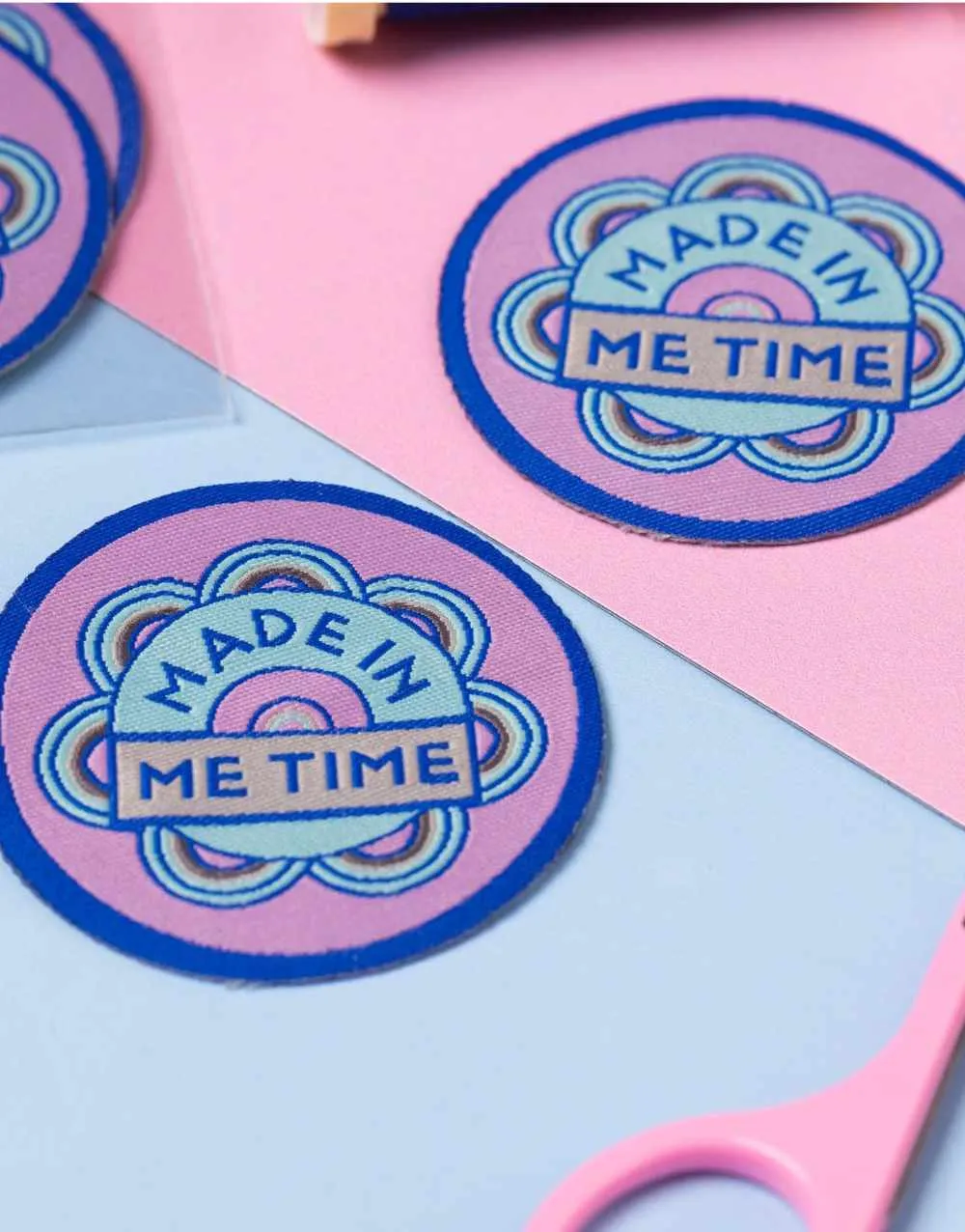 Circular Made in Me Time, Iron on Patches - Pack of 2