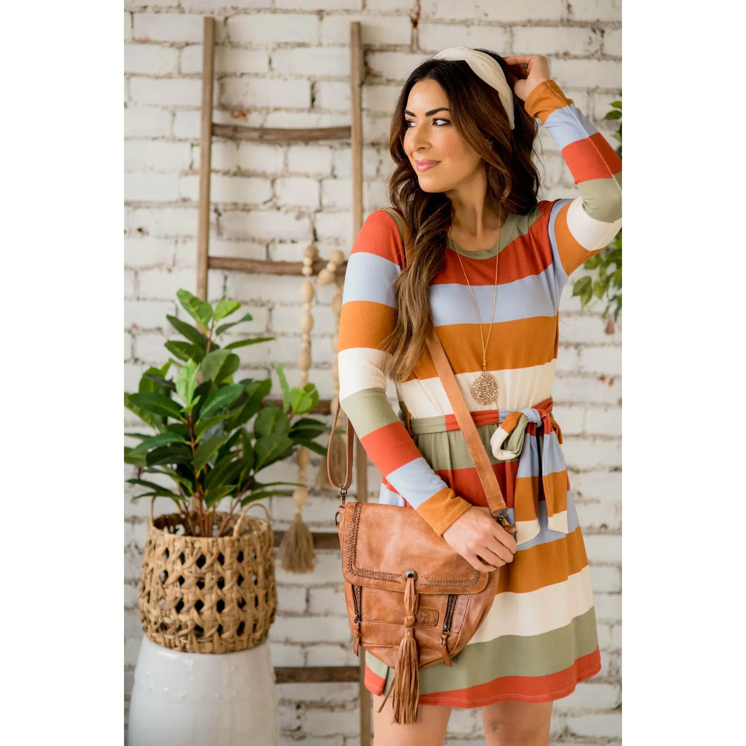 Colorful Stripe Dress
