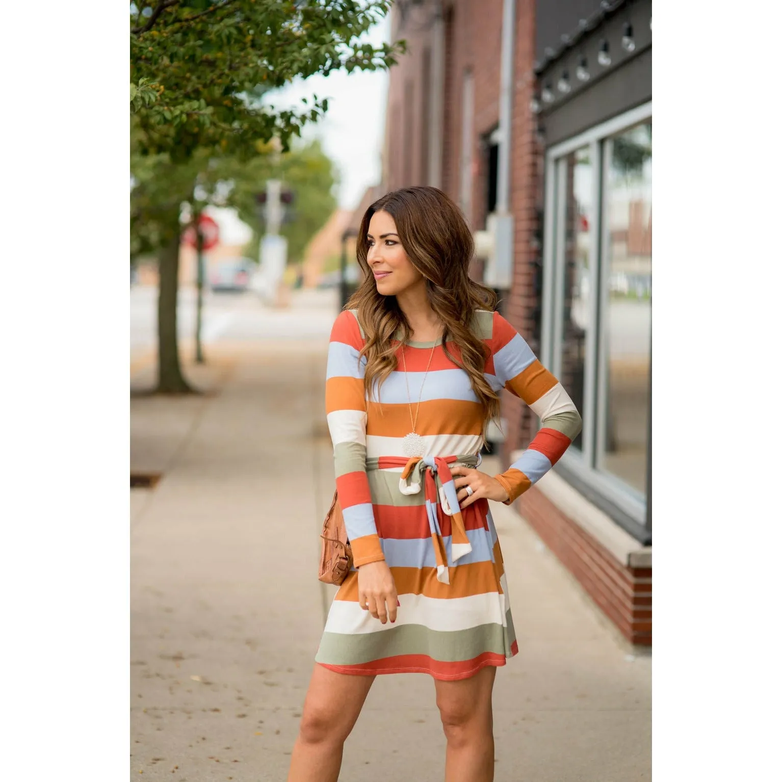 Colorful Stripe Dress