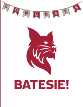 Congrats Batesie! Greeting Card