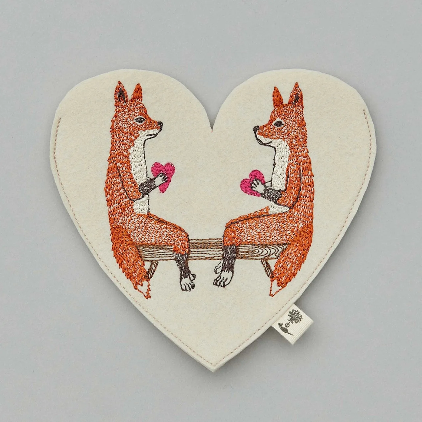 Coral & Tusk Smitten Foxes Felt Envelope