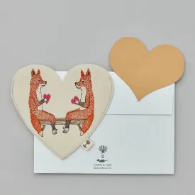 Coral & Tusk Smitten Foxes Felt Envelope