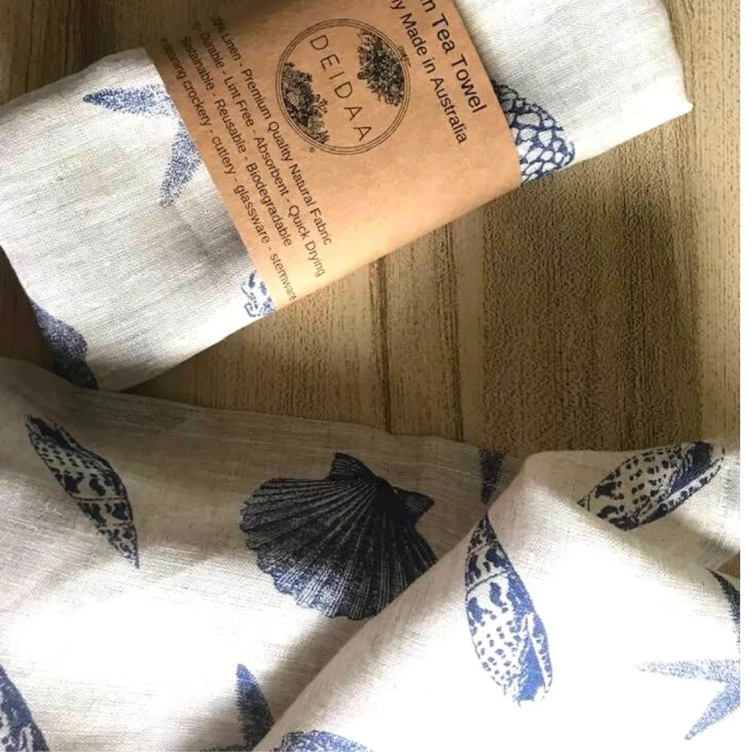 Deidaa Retro Printed Linen Tea Towel