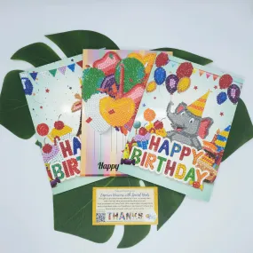 Diamond Art Birthday Cards