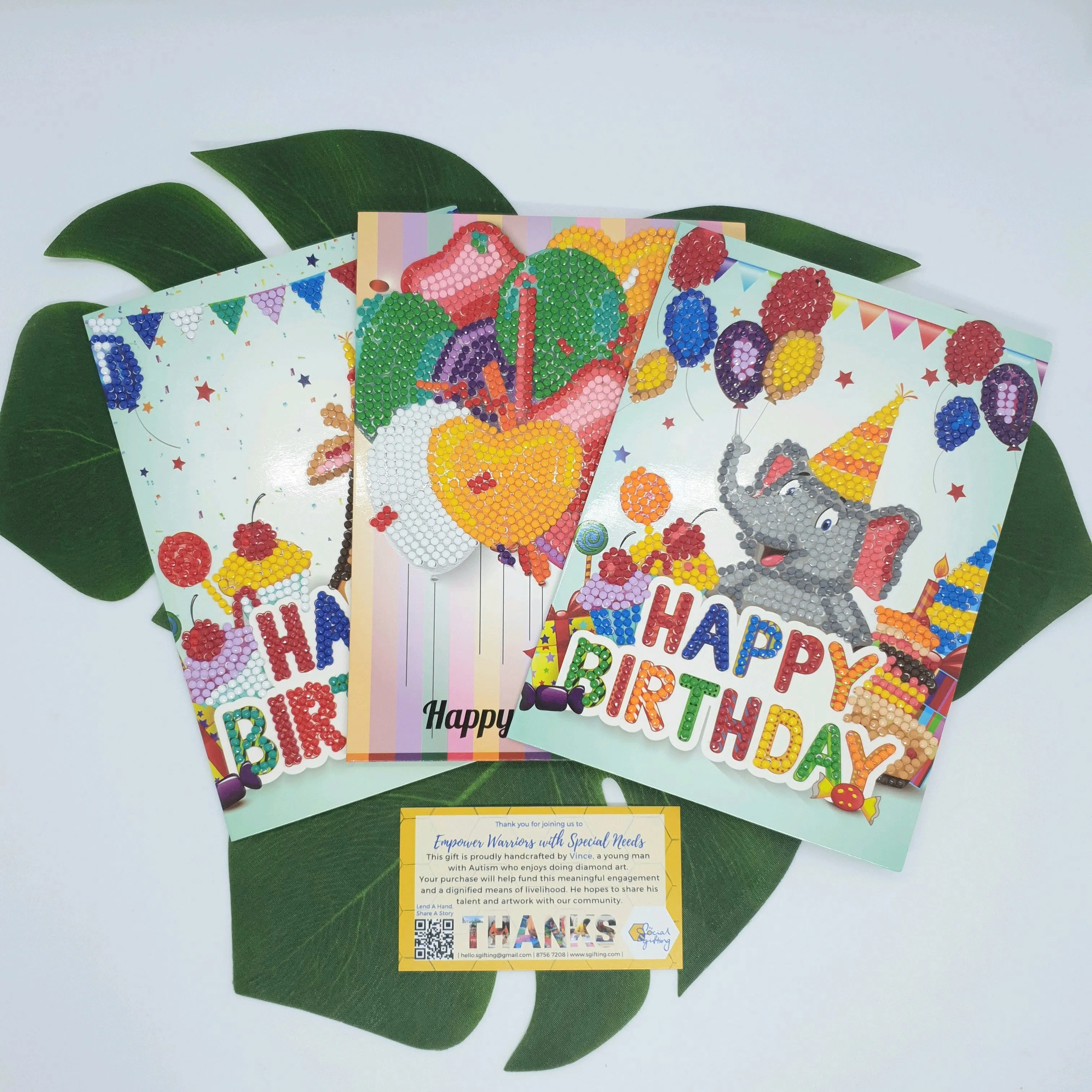 Diamond Art Birthday Cards