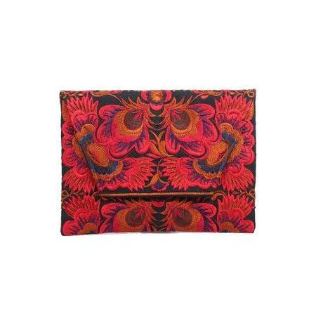 Embroidered Envelope Clutch | iPad Bag - Thailand
