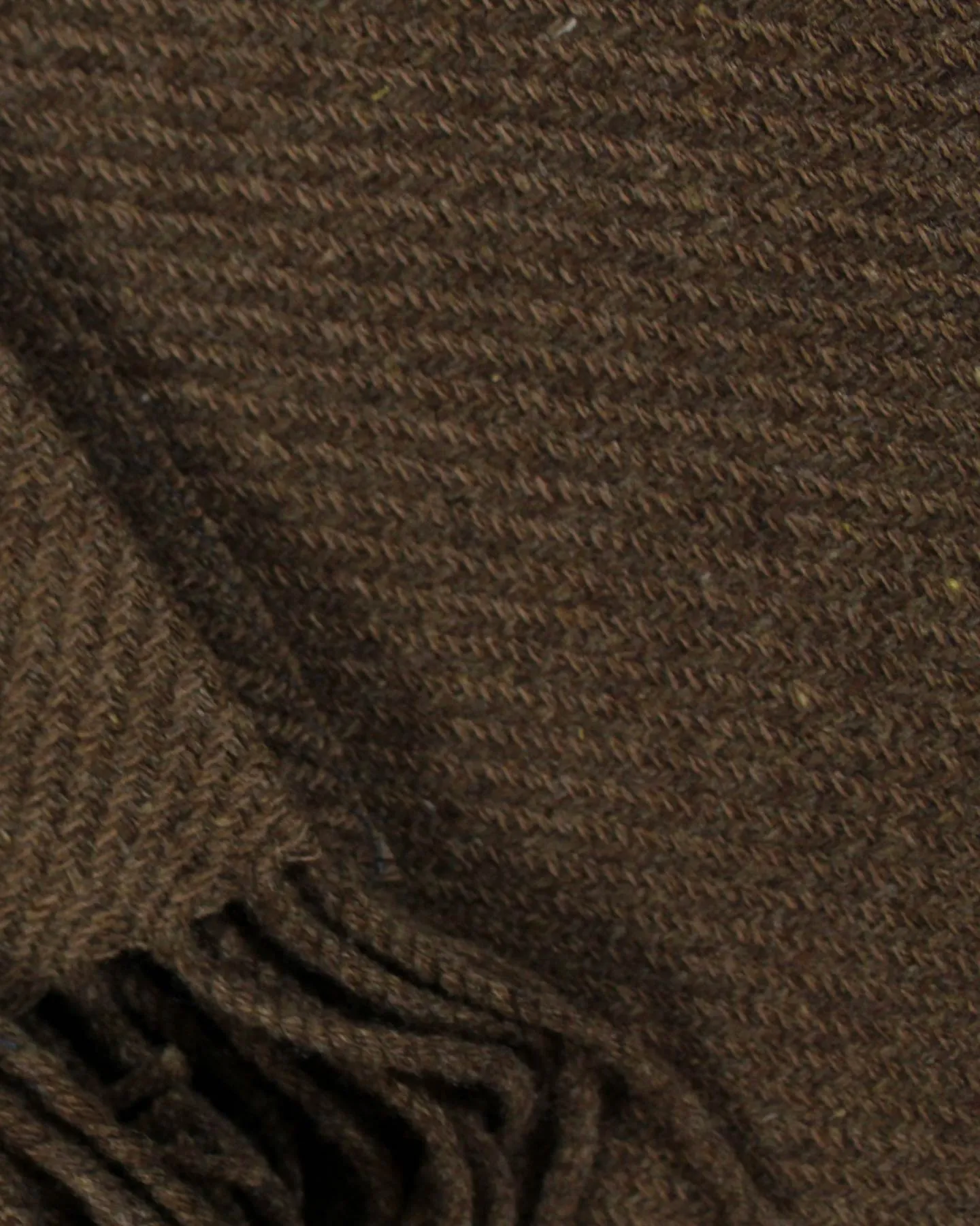 Ermenegildo Zegna Wool Cashmere Throw Blanket Brown - SALE